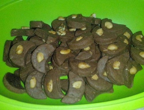 Resep Cookies coklat kacang mede (no mixer)